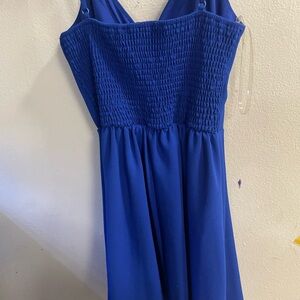 Elegant Blue Mini Dress